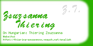 zsuzsanna thiering business card